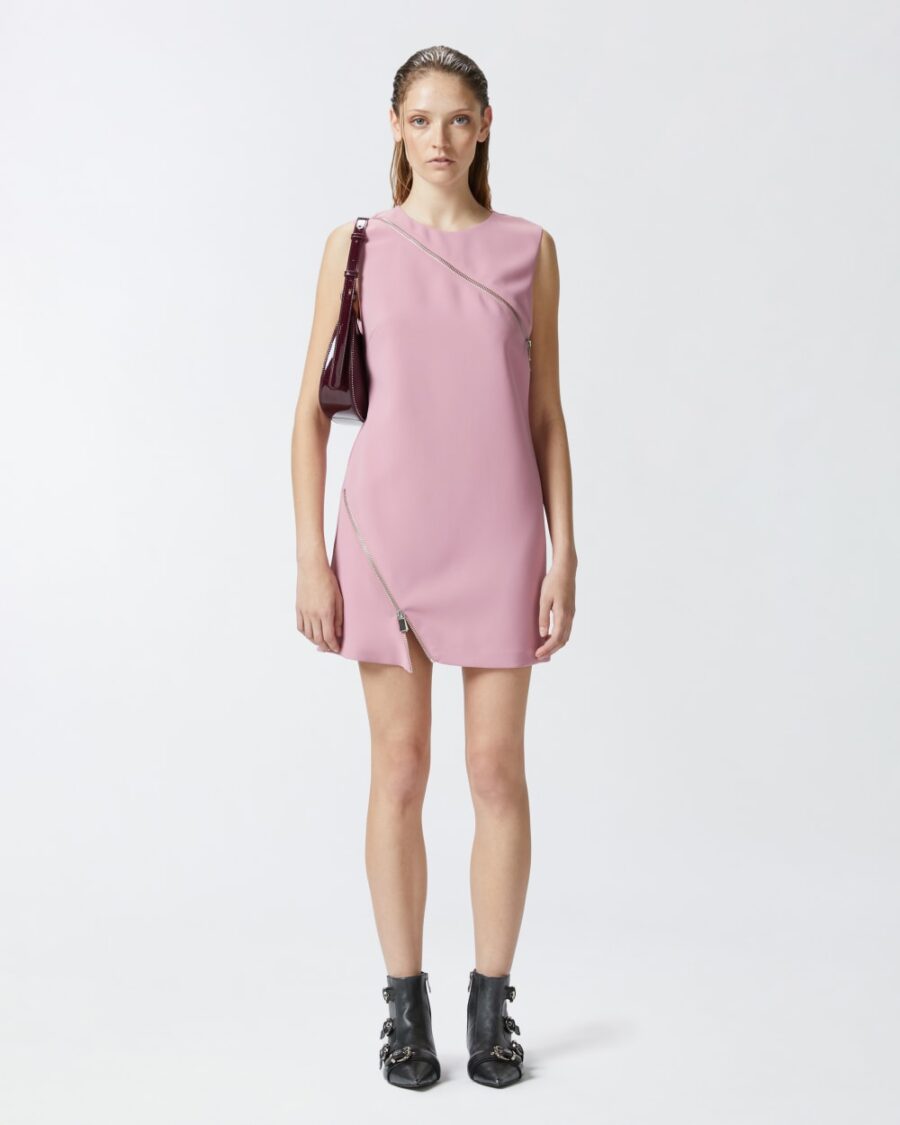 Mini dress with asymmetric zip - Image 4