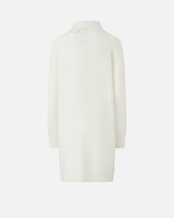 Abito dolcevita in misto cachemire con spacco davanti