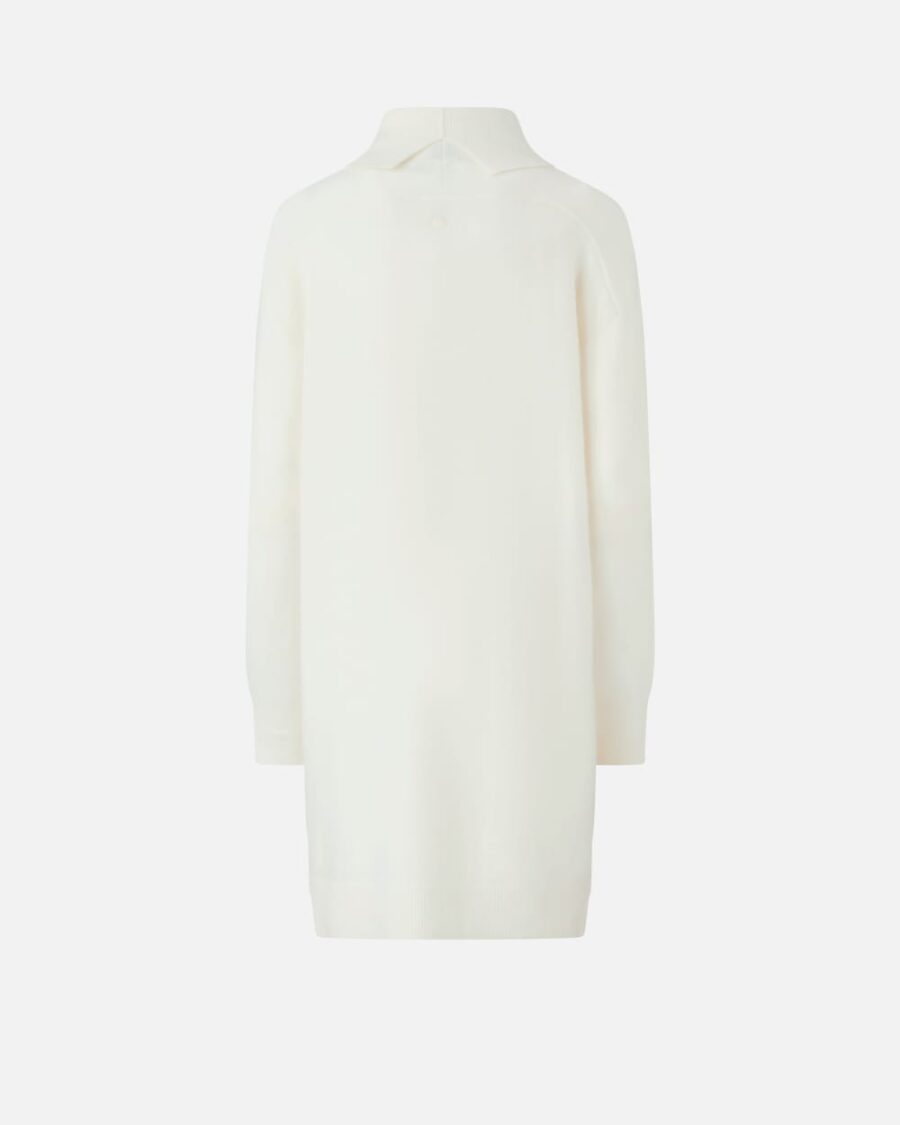 Cashmere-blend turtleneck dress with front slit - Image 2