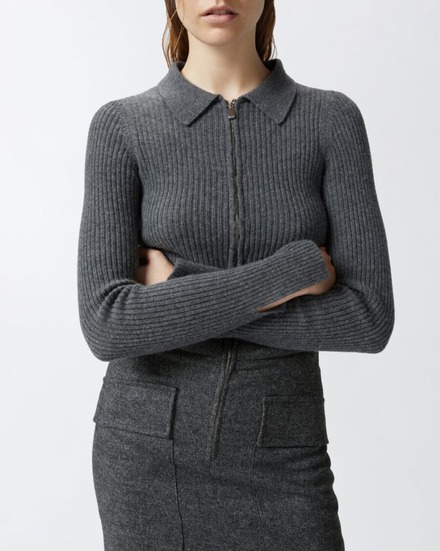 Abito effetto due pezzi maglia e gonna - immagine 6