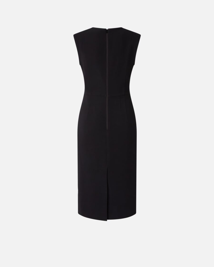 Sleeveless technical cady midi dress - Image 2