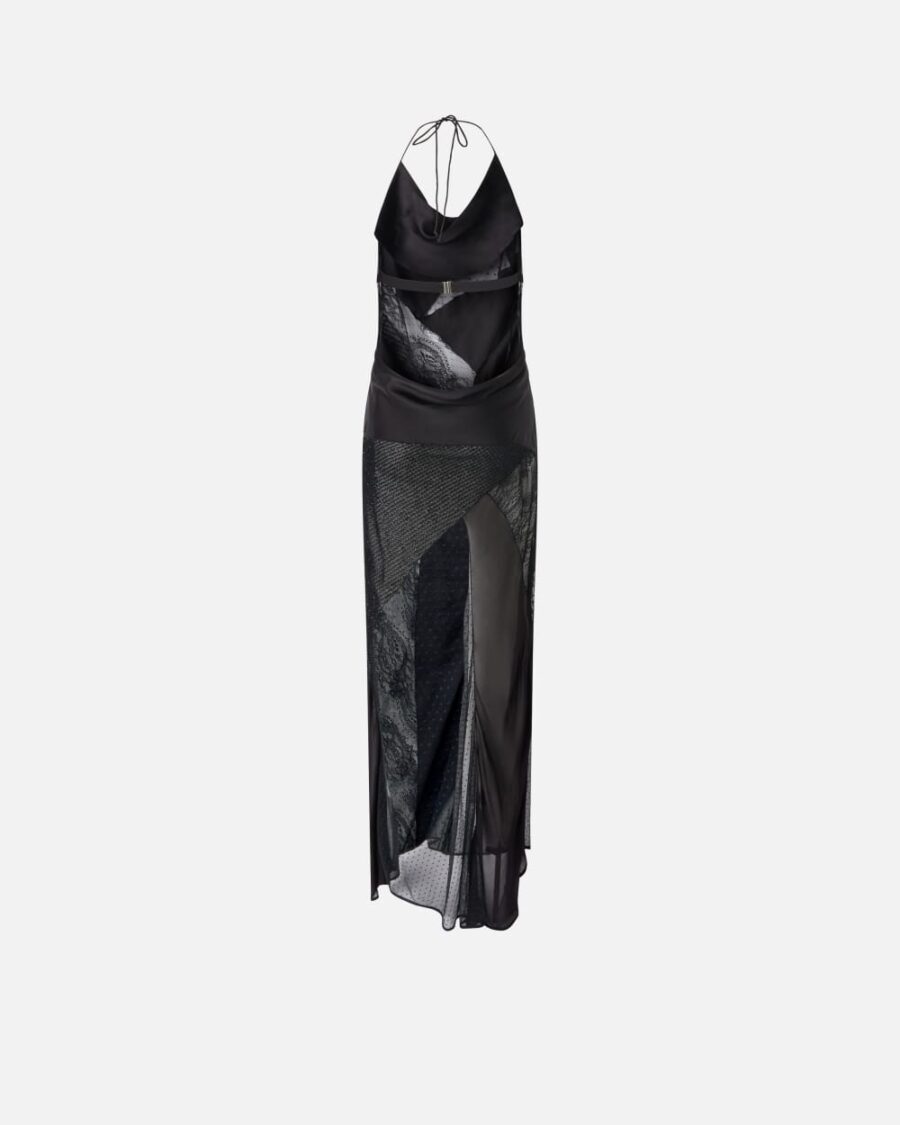 Abito lungo elegante patch - immagine 2