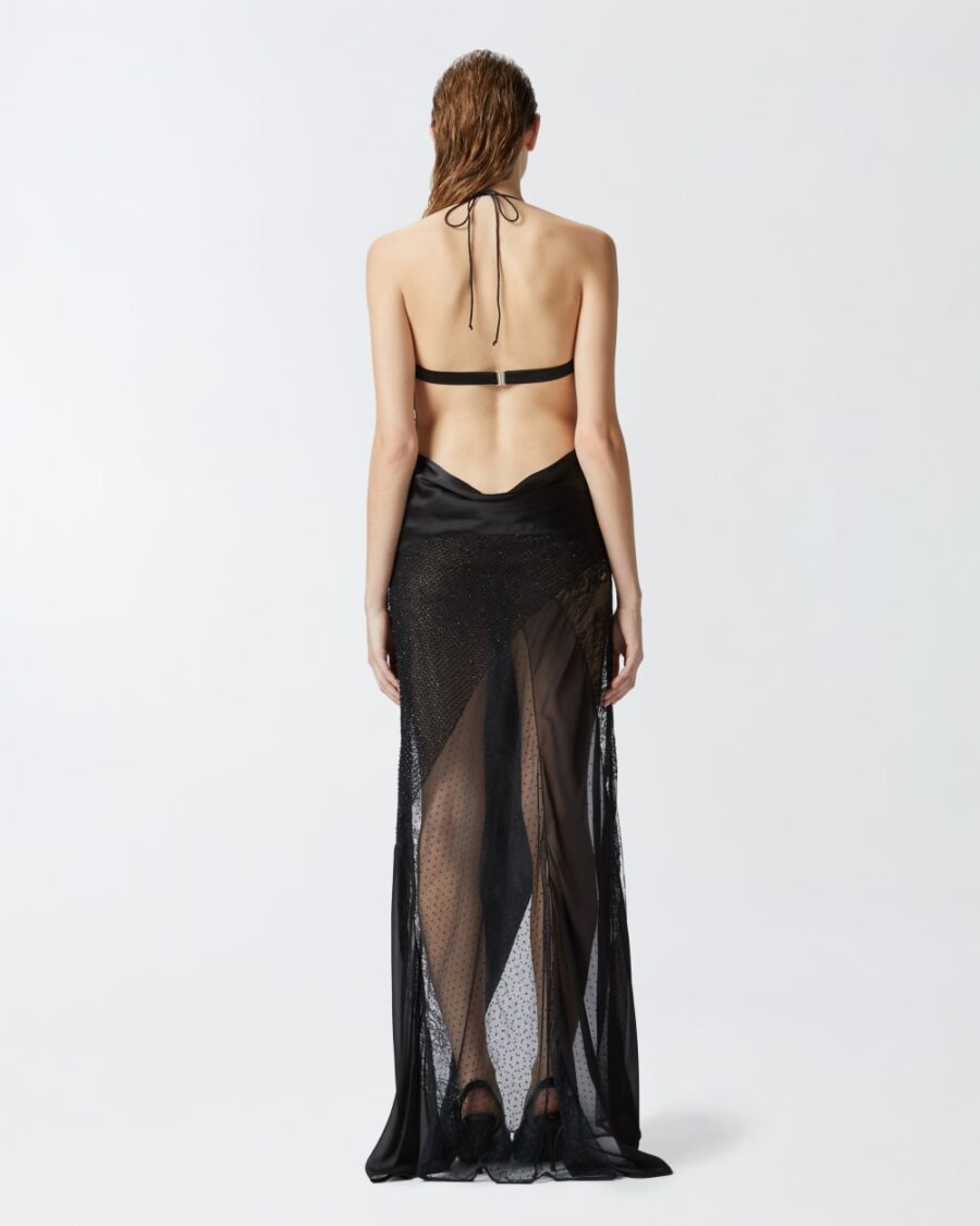 Abito lungo elegante patch - immagine 5