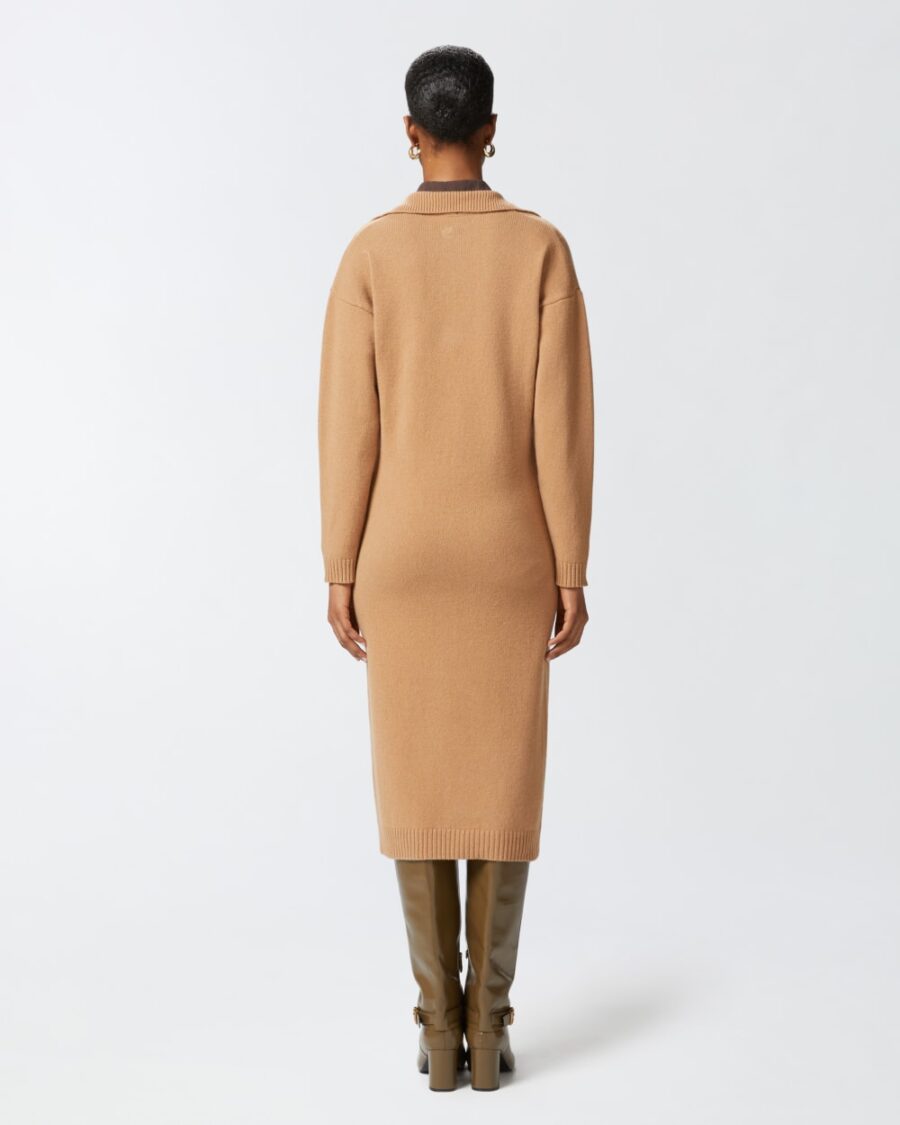 Long cashmere blend knit dress - Image 5