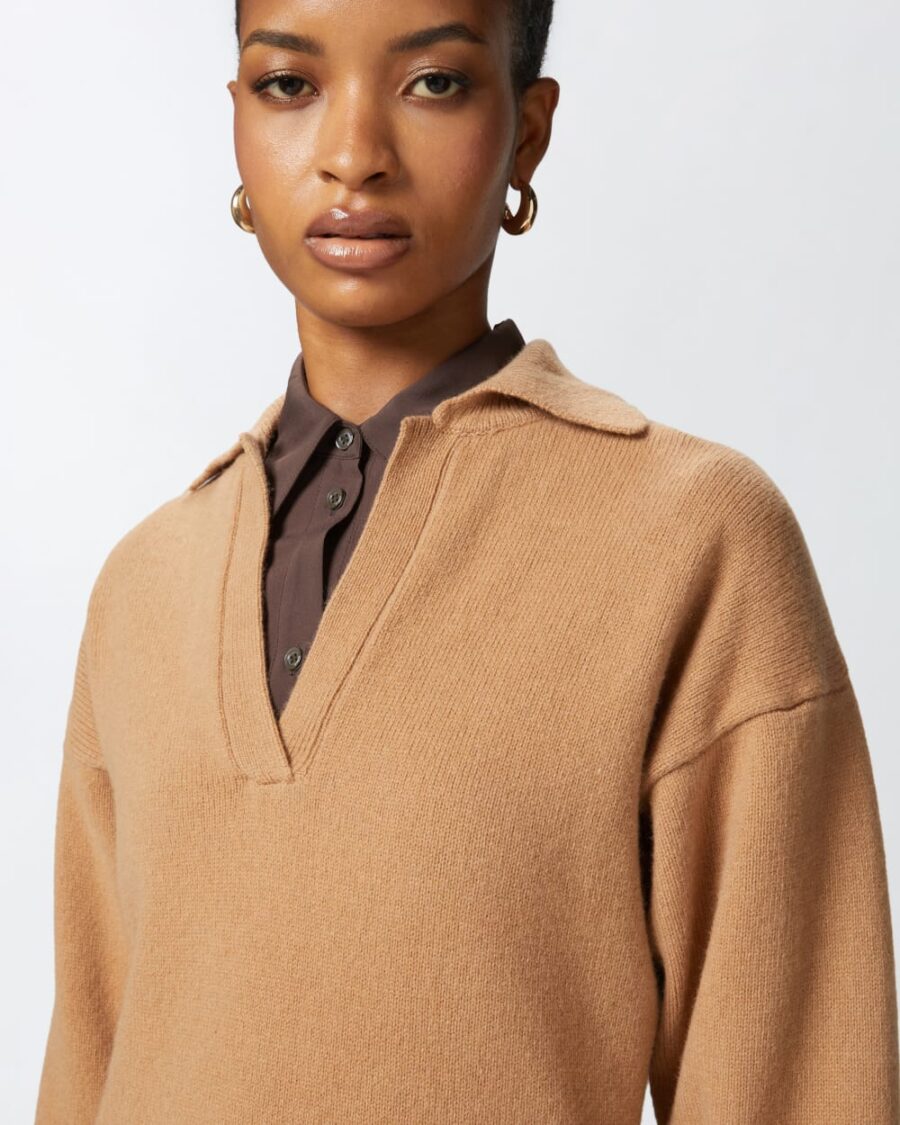 Long cashmere blend knit dress - Image 6