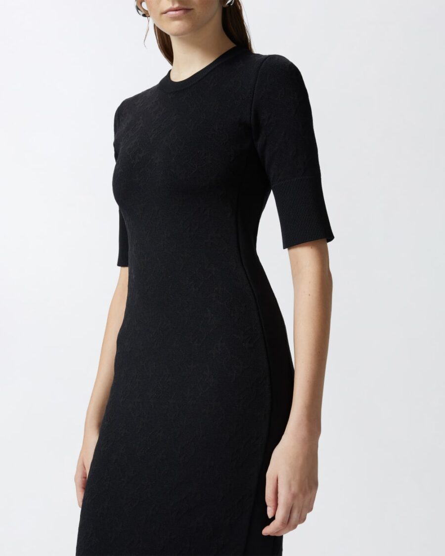 Abito midi aderente in maglia - immagine 6