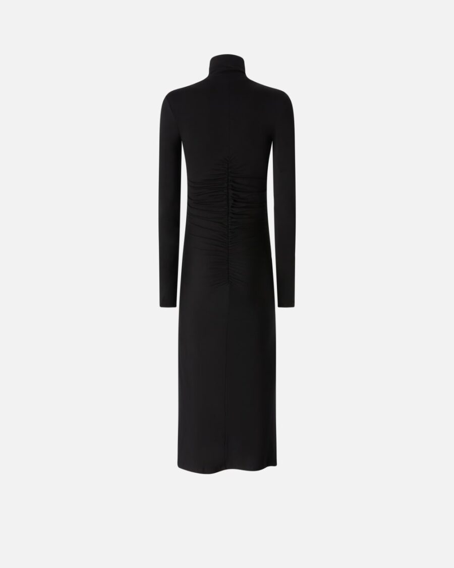 Abito midi in jersey con zip - immagine 2