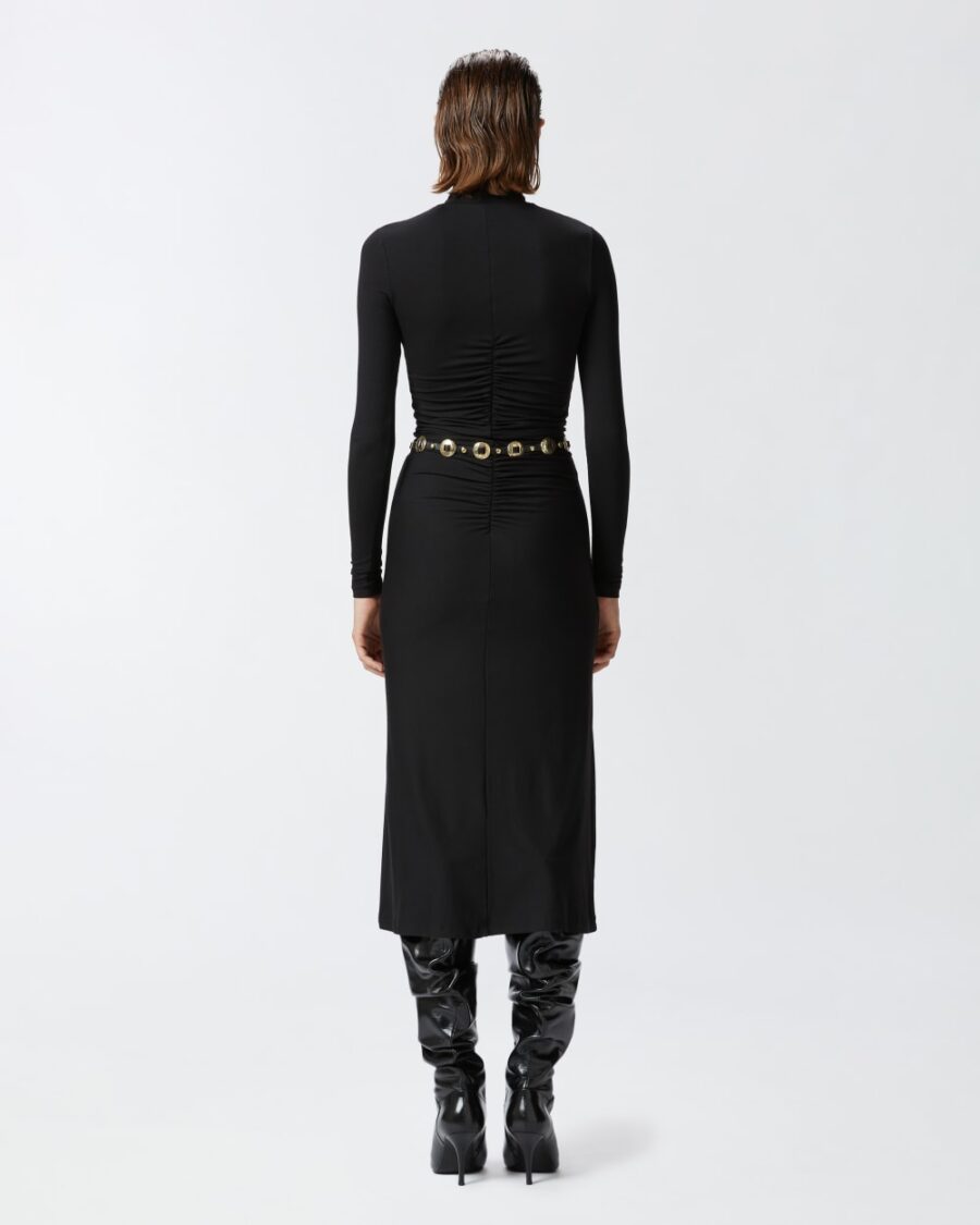 Abito midi in jersey con zip - immagine 6