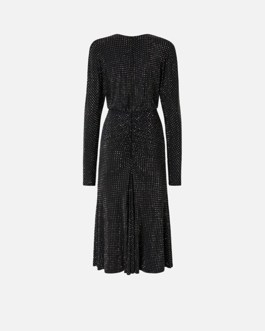 Fully rhinestoned jersey midi dress - Image 2