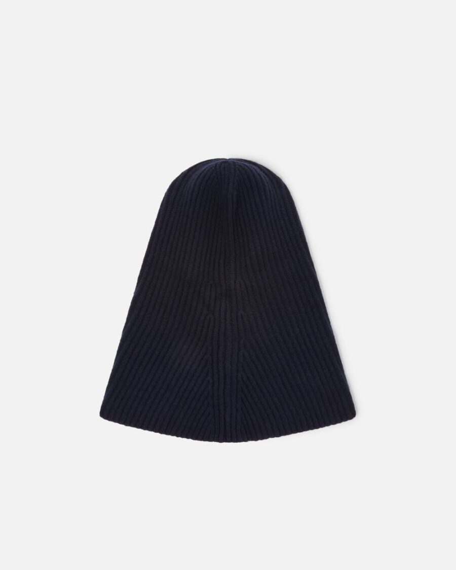 Balaclava in misto cachemire a costine - immagine 2