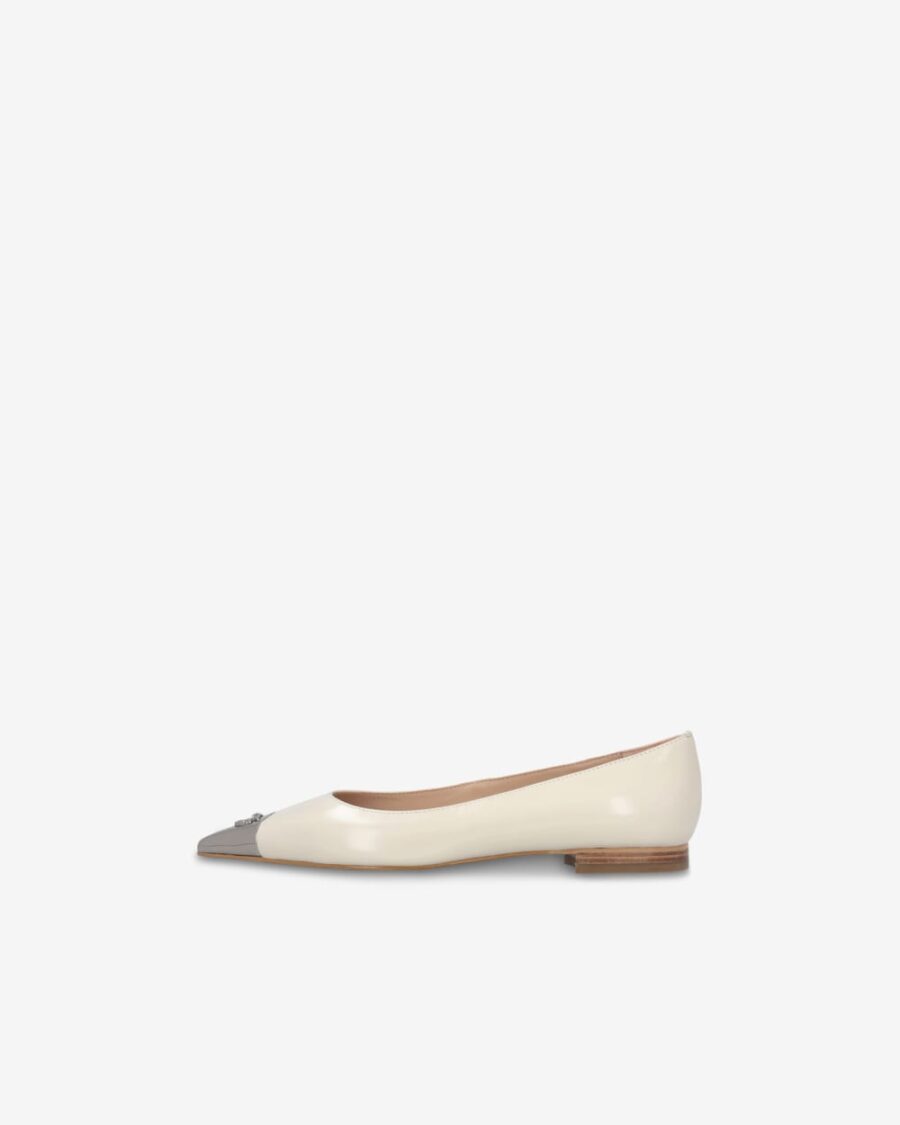 Nappa leather ballerinas with metal toe - Image 5