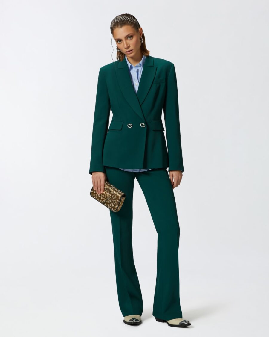 Blazer in cady tecnico con bottoni in metallo - immagine 4