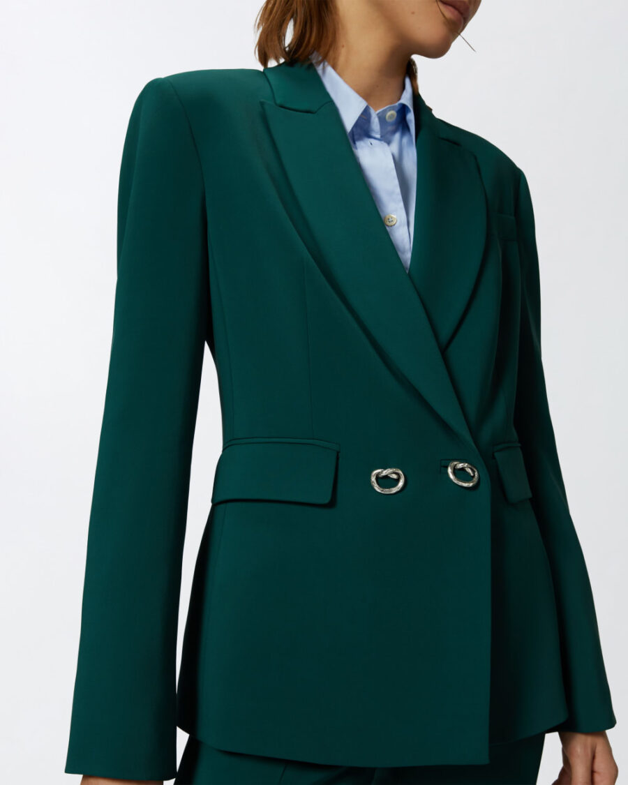Blazer in cady tecnico con bottoni in metallo - immagine 6