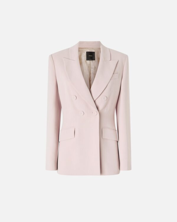 Blazer in cady tecnico rosa zefiro
