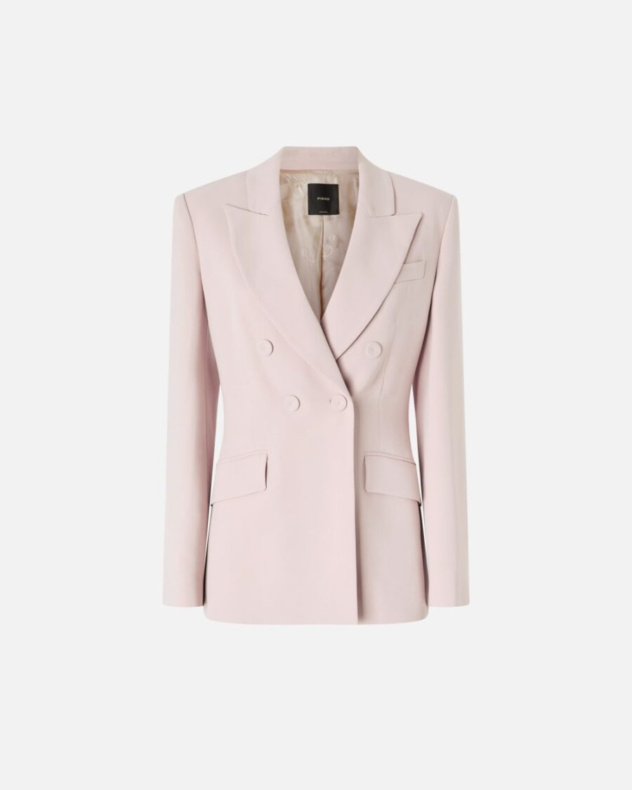 Blazer in cady tecnico rosa zefiro