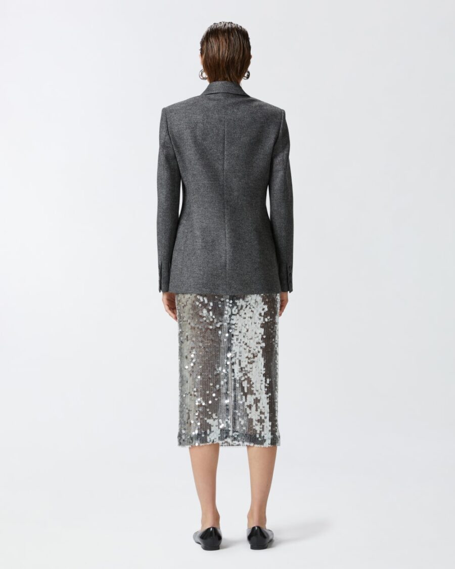 Salt and pepper patterned flannel blazer - Image 5
