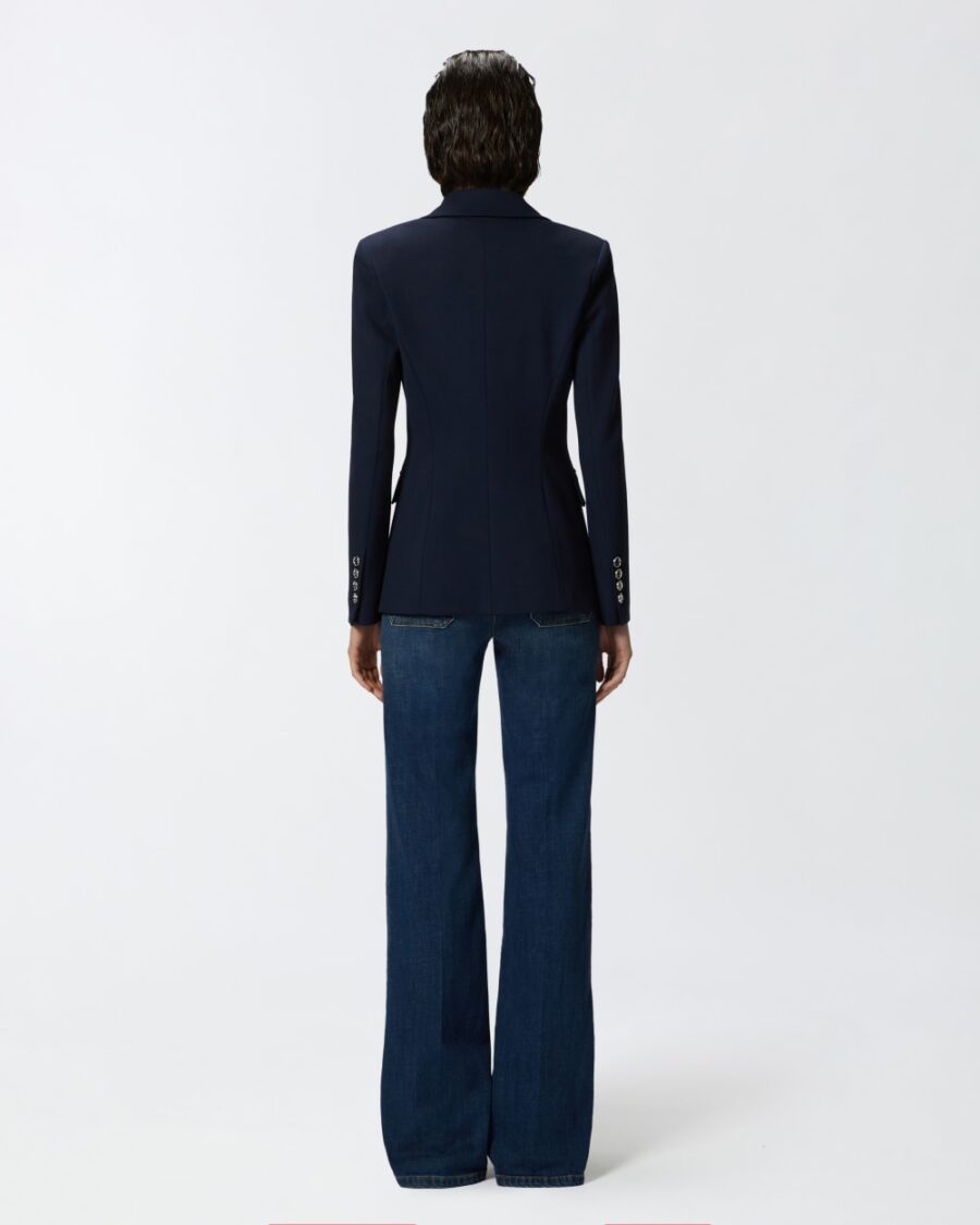 Blazer monopetto in tessuto tecnico - immagine 5