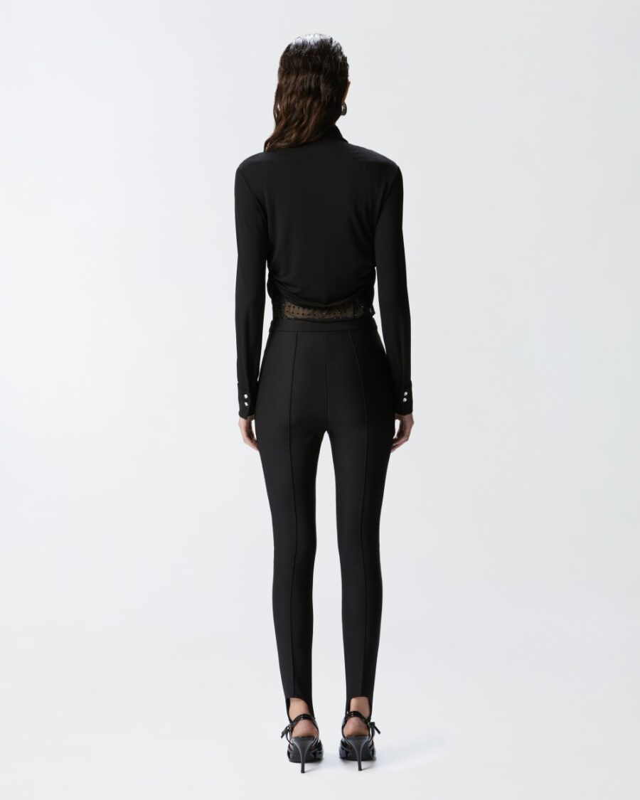 Blusa corta con colletto - immagine 5