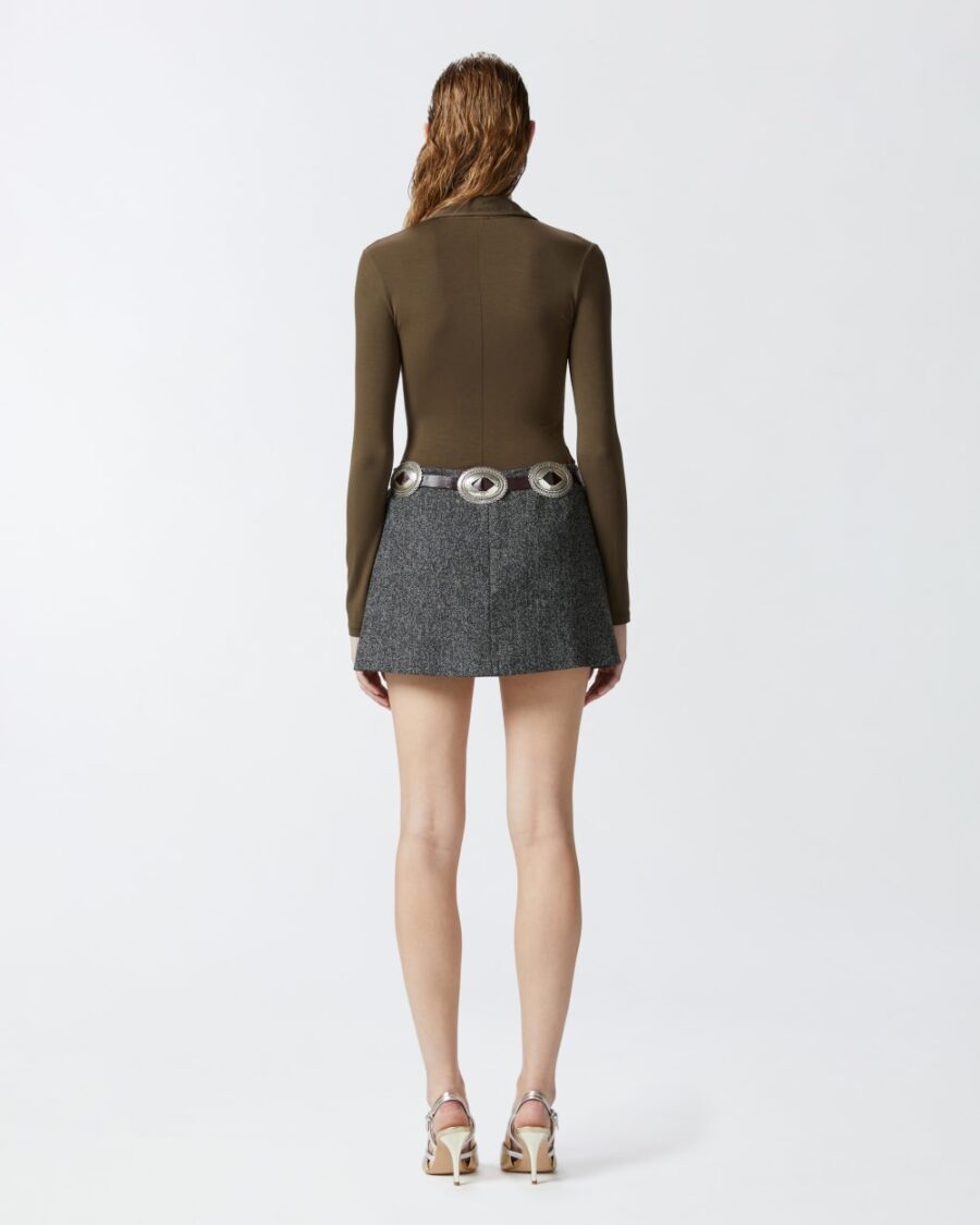 Long-sleeved polo bodysuit in modal jersey - Image 5