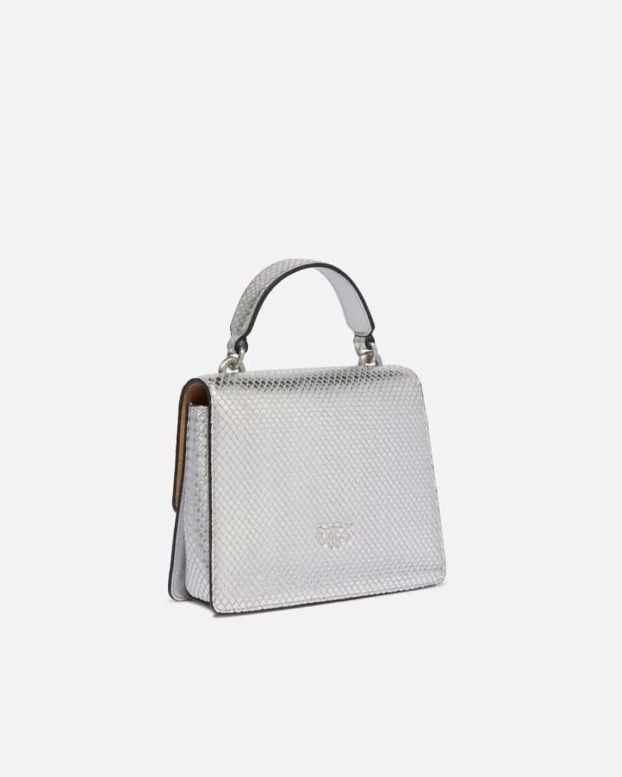 Mini Love Bag laminated handbag with shoulder strap - Image 2