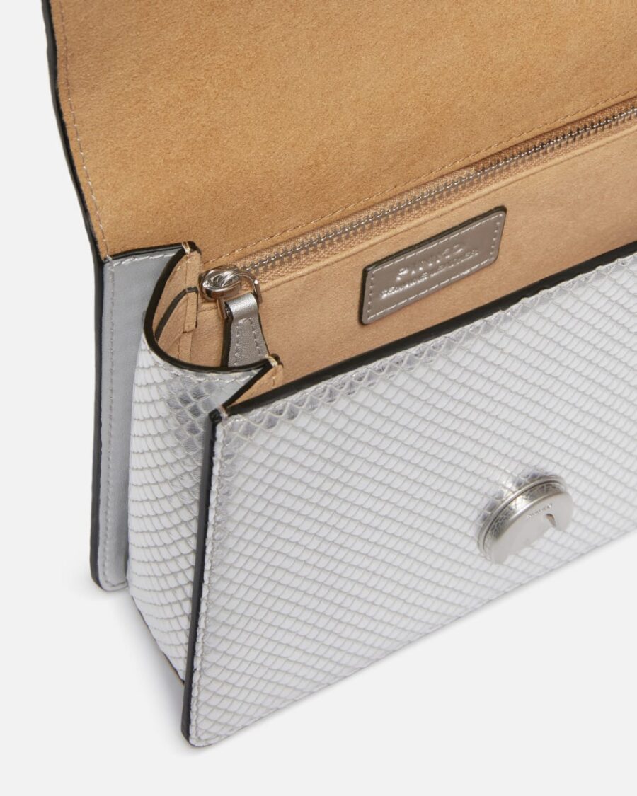 Mini Love Bag laminated handbag with shoulder strap - Image 4