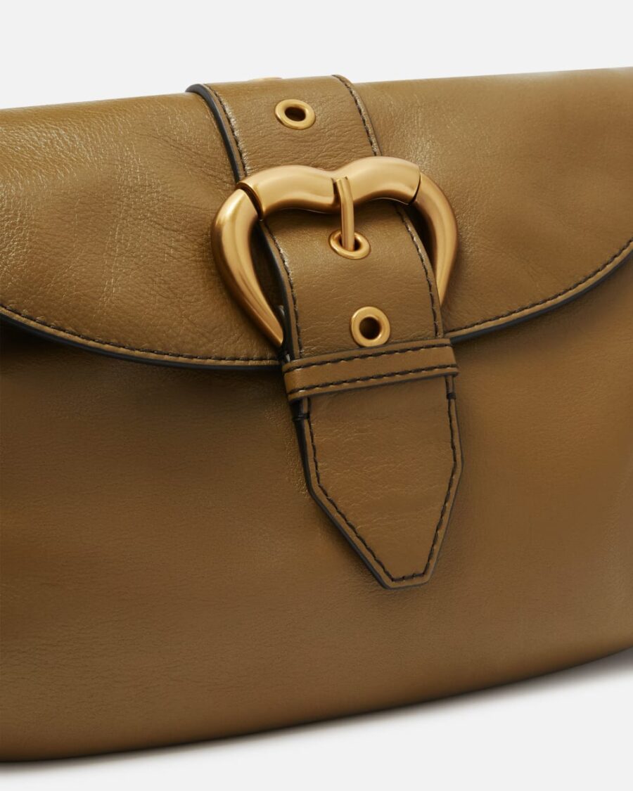 Jolene shoulder bag with heart buckle - Image 3