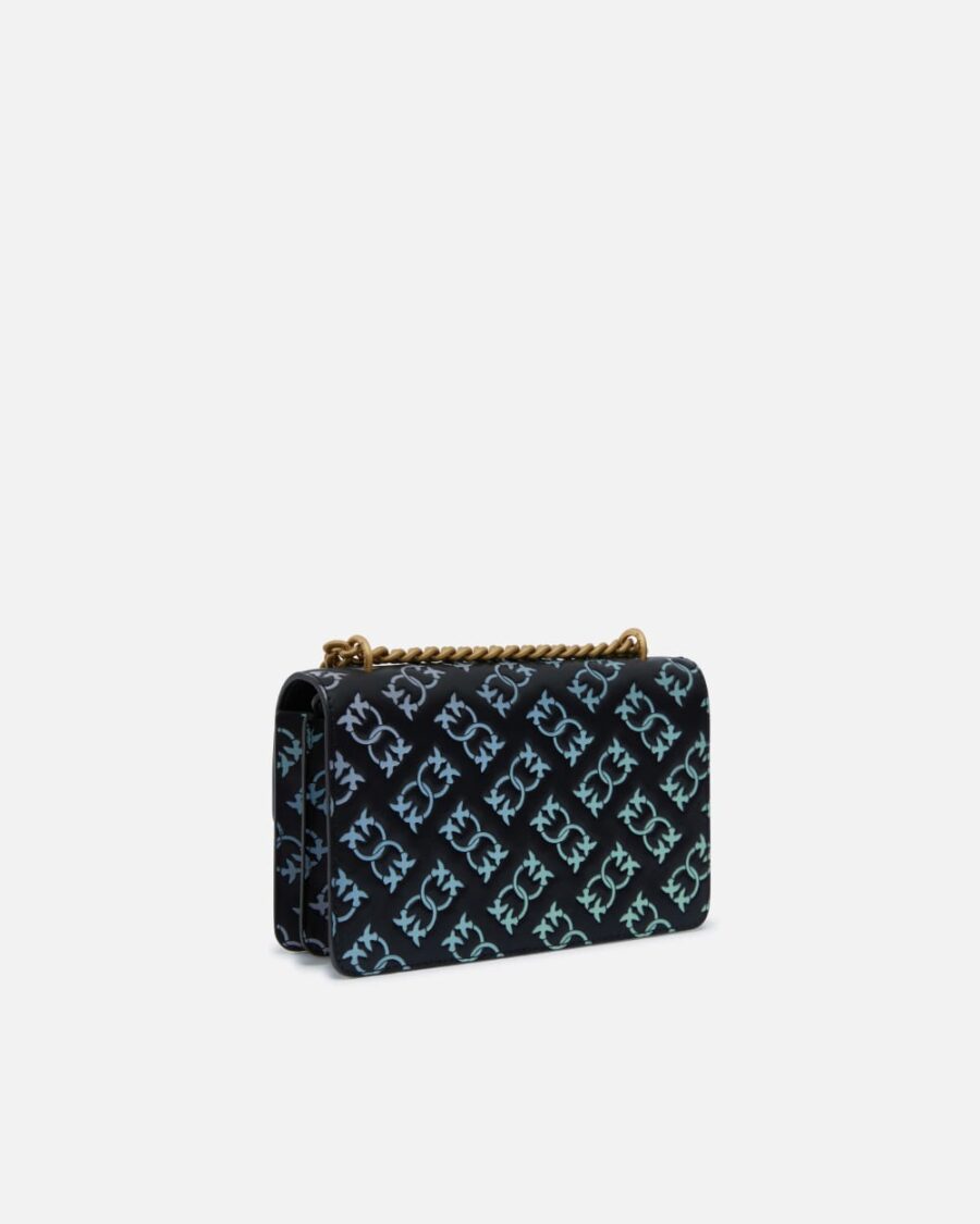 Mini Love Bag crossbody bag with multicoloured imprimé logo - Image 2