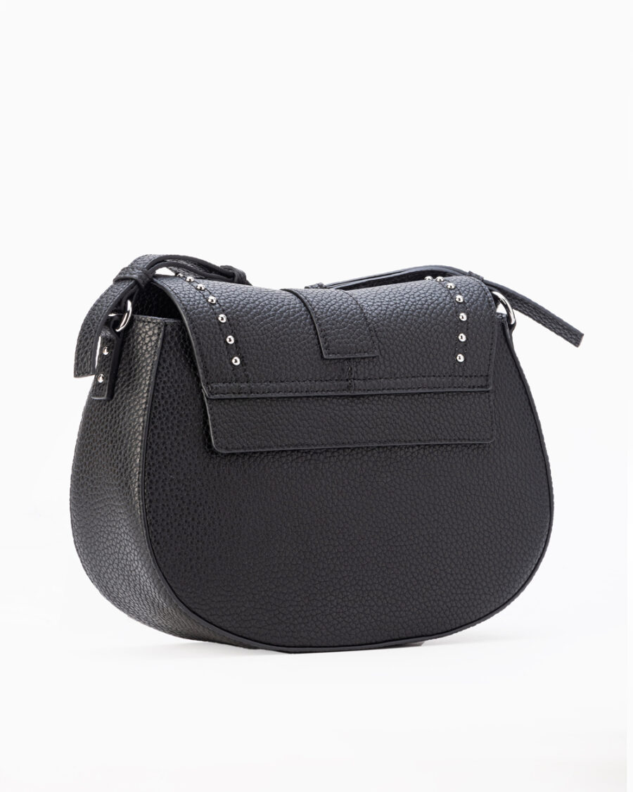 Round Crossbody Bag with Logo and Studs - Image 2