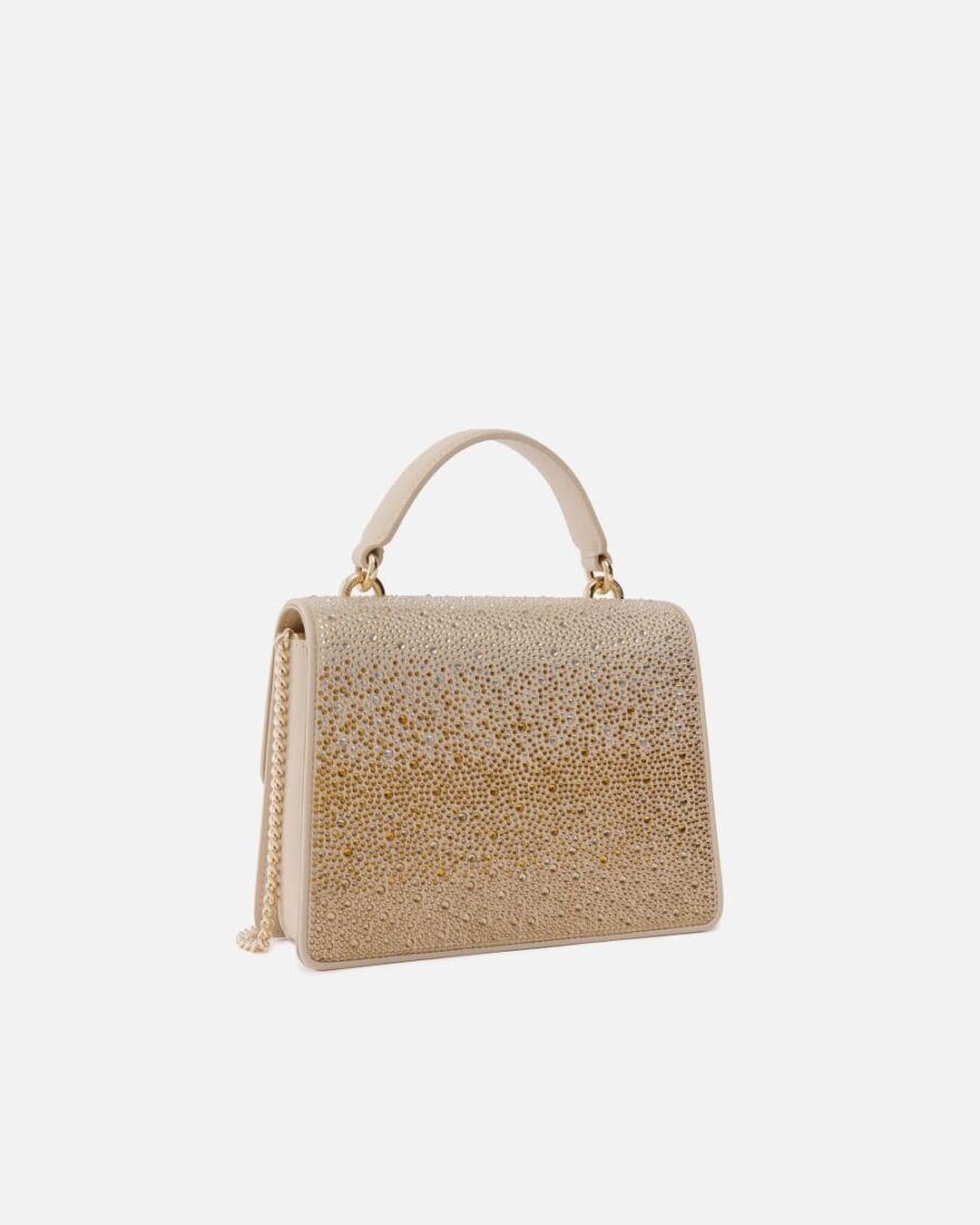 Mini Love Bag handbag with gradient-effect rhinestones - Image 2