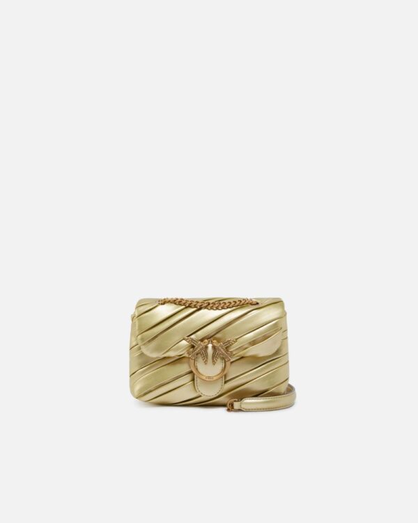 Elegant Baby Love Bag Puff golden crossbody bag oro e antique gold