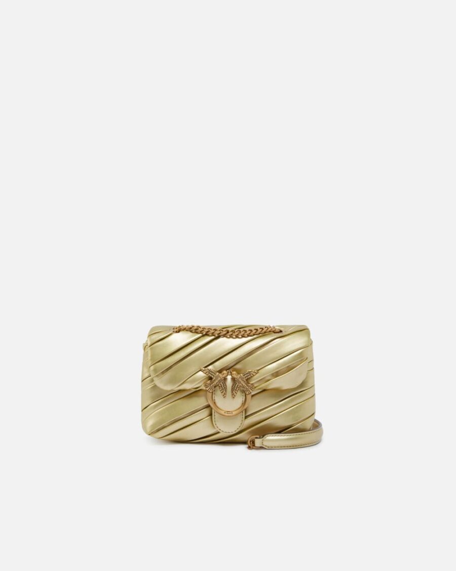 Elegant Baby Love Bag Puff golden crossbody bag oro e antique gold
