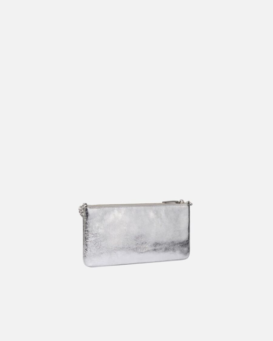 Laminated leather clutch with shoulder strap - Image 2