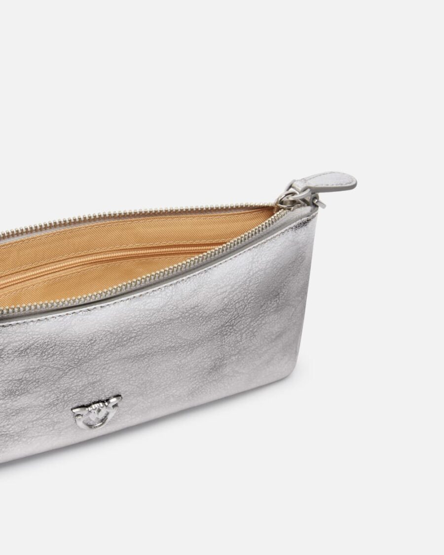 Laminated leather clutch with shoulder strap - Image 4