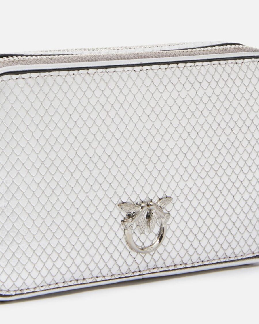 Laminated reptile-effect rectangular handbag - Image 3