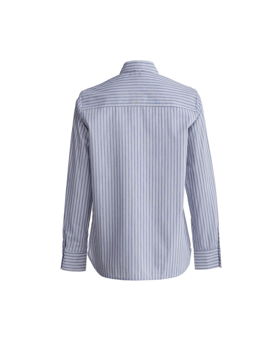 Camicia classica con bottoni e logo ricamato - immagine 2