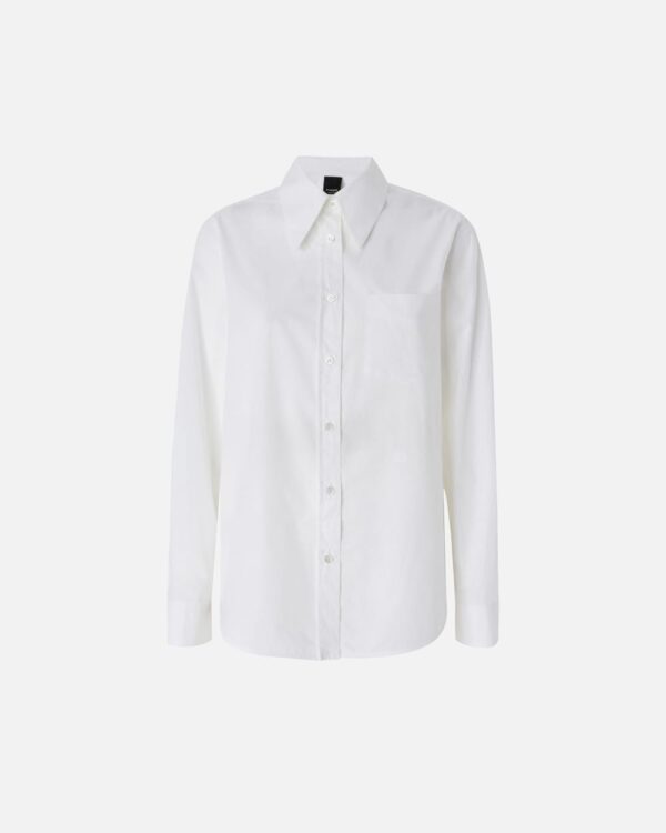 Classic poplin shirt bianco brill.