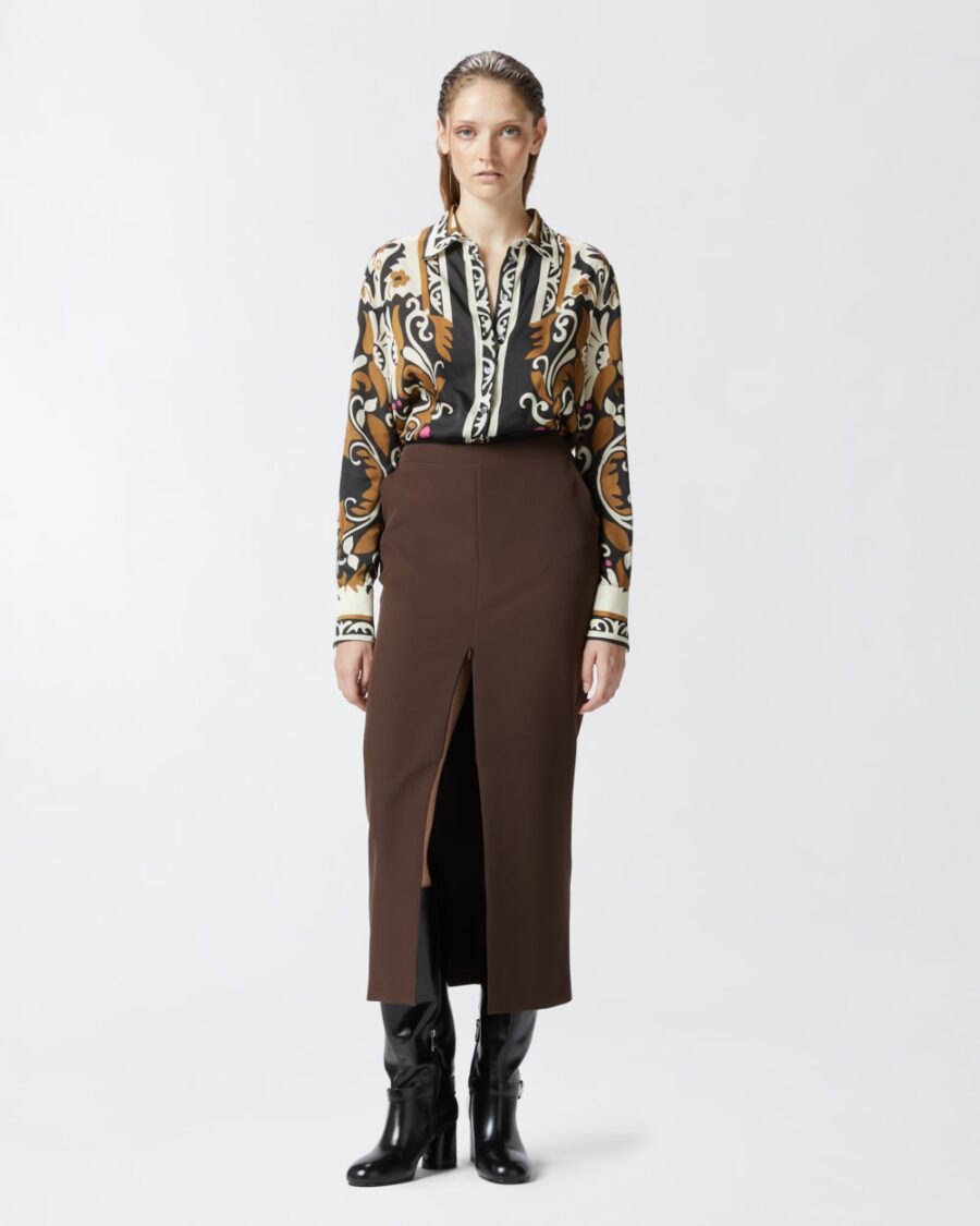 Camicia con stampa floreale ornamentale - immagine 4