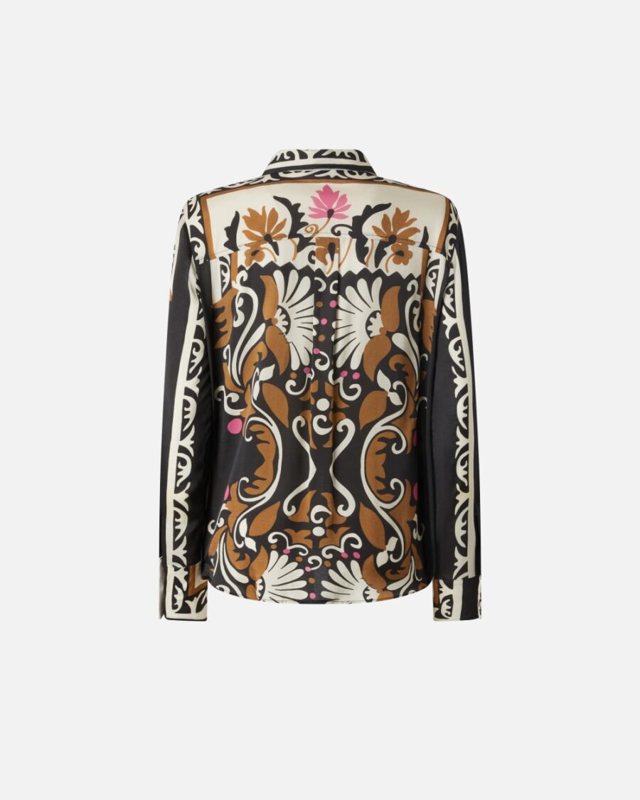 Camicia con stampa floreale ornamentale - immagine 2