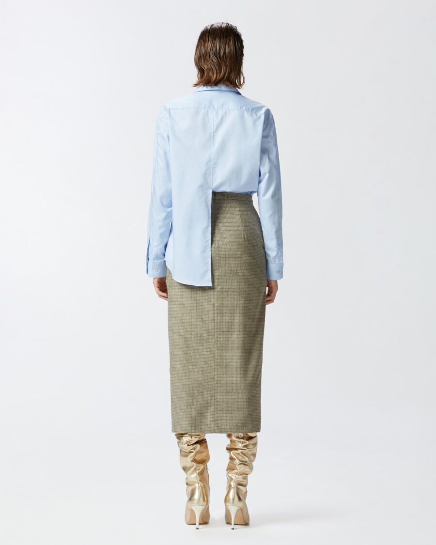 Light blue cotton Oxford shirt - Image 5