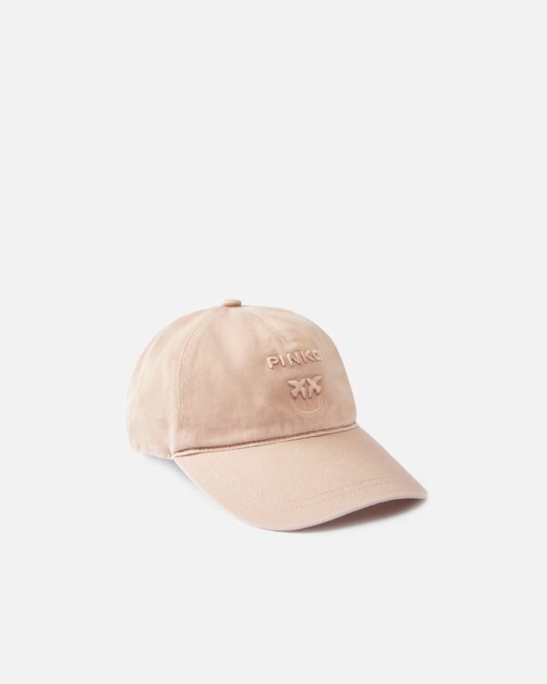 Cappellino con visiera e ricamo logo caffelatte sc.