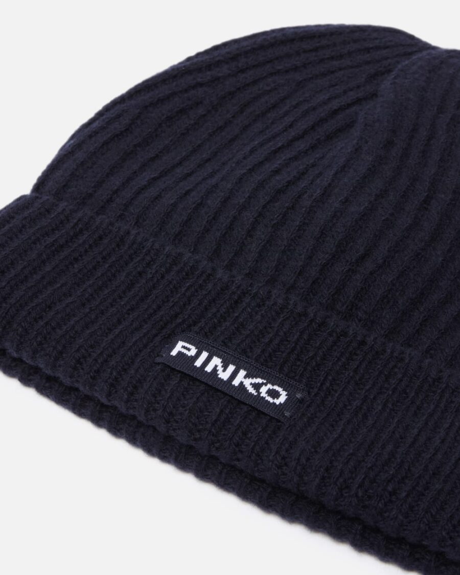 Ribbed wool hat with logo - Image 3