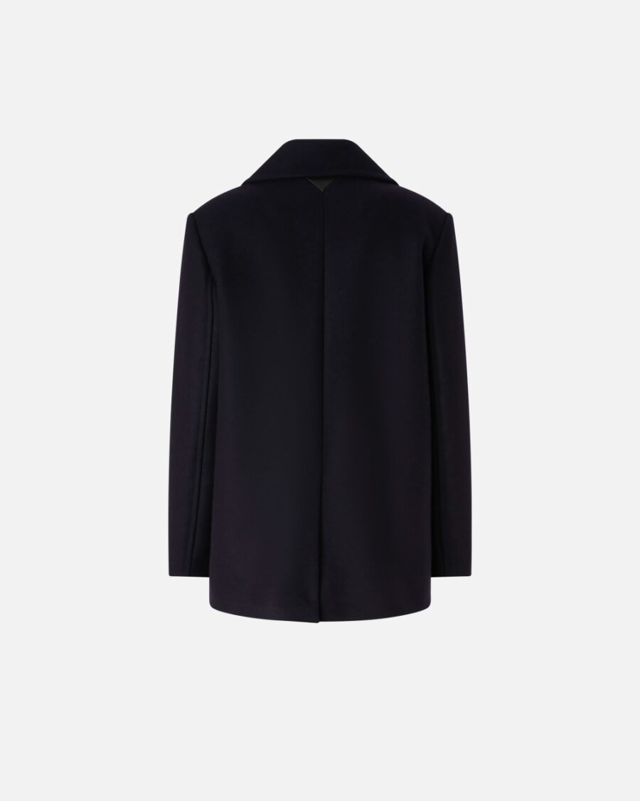 Cappotto corto caban doppiopetto misto lana - immagine 2