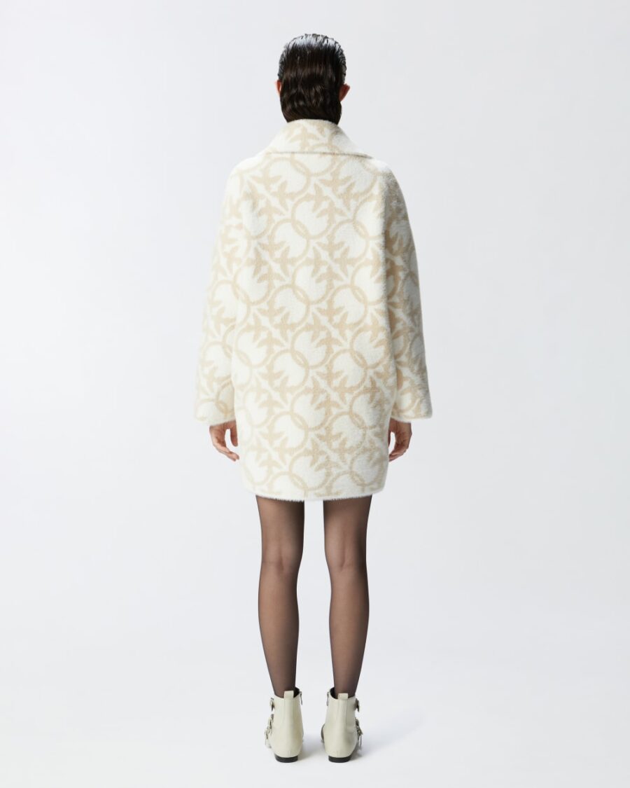 Cappotto corto effetto pelliccia logo - immagine 5
