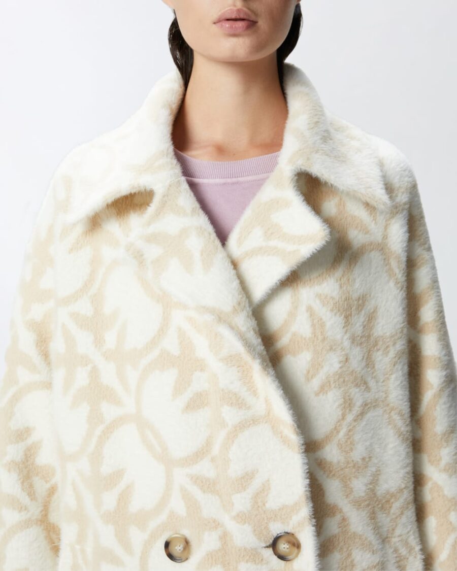 Cappotto corto effetto pelliccia logo - immagine 6