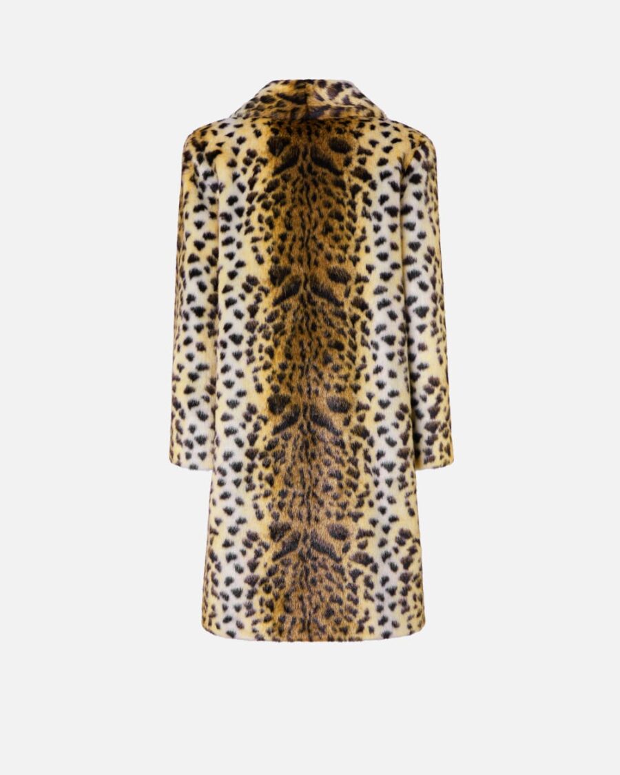 Cappotto effetto pelliccia maculata - immagine 2
