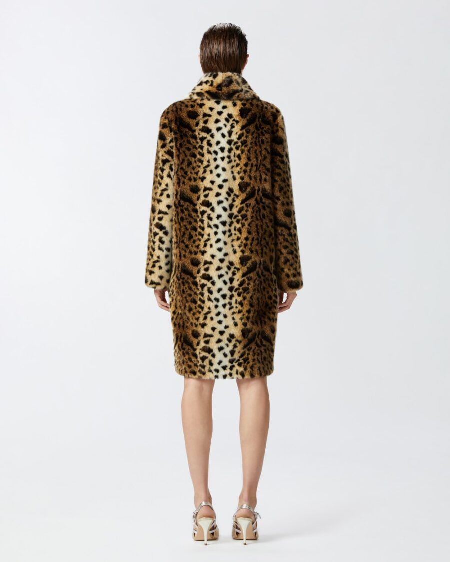 Cappotto effetto pelliccia maculata - immagine 5