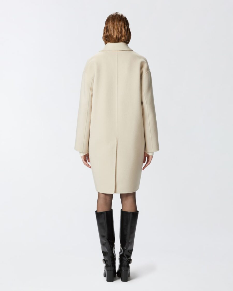 Cappotto monopetto classico in panno - immagine 5