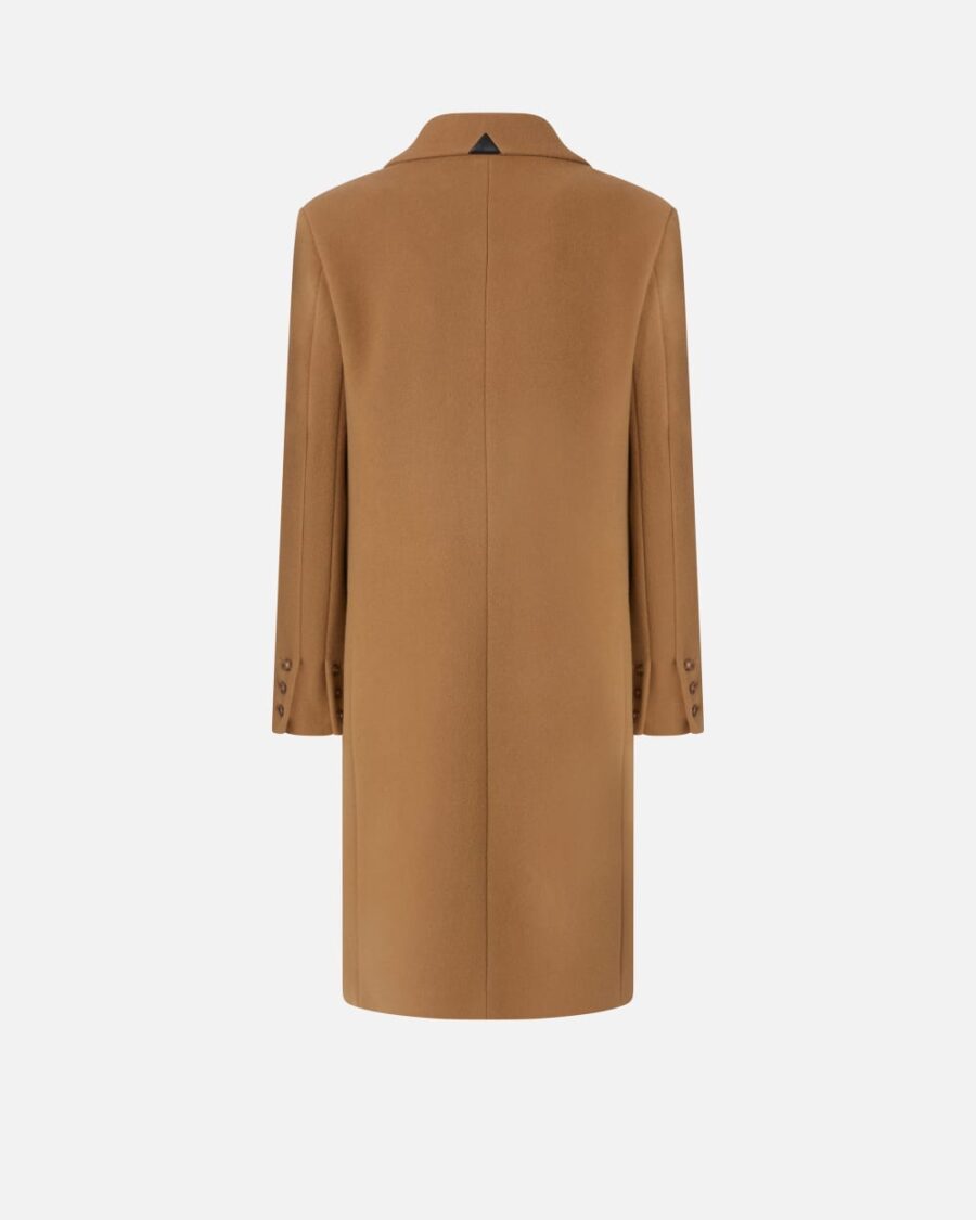 Single-breasted wool-blend cloth coat - Image 2