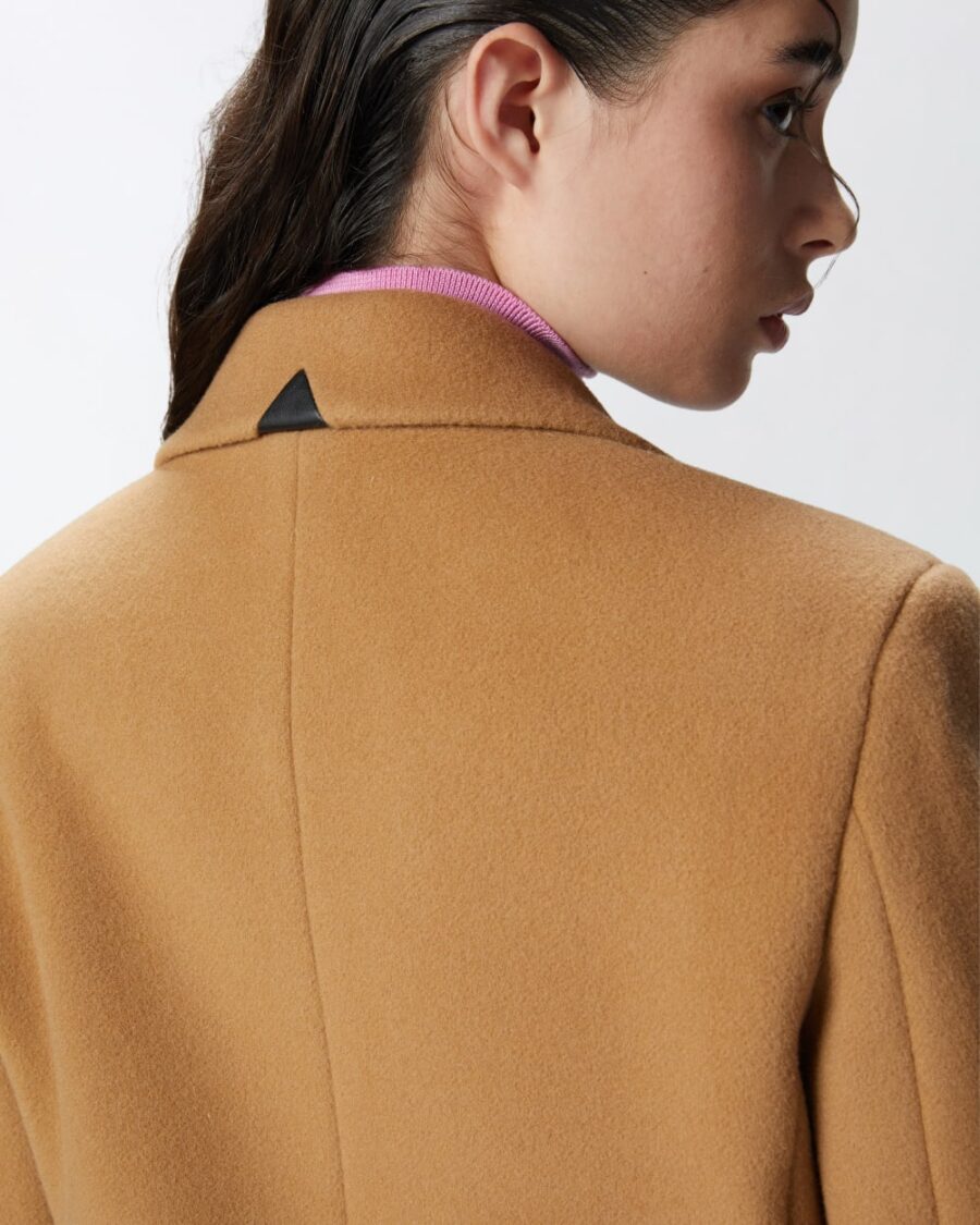 Single-breasted wool-blend cloth coat - Image 6
