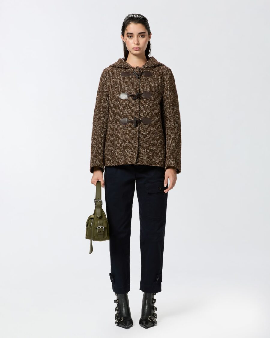 Cappotto montgomery corto con cappuccio - immagine 4